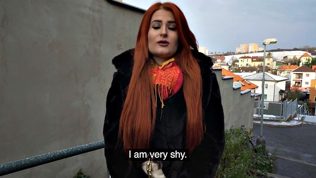 Redhead bigass amateur gets picked up and fucked in POV