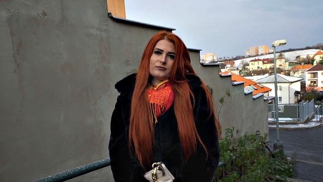 Redhead bigass amateur gets picked up and fucked in POV