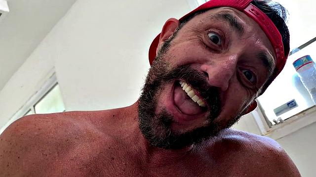 RagingStallion - Muscle Bear Dicked Down In Bathroom By Stranger