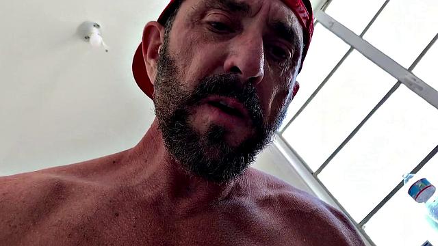 RagingStallion - Muscle Bear Dicked Down In Bathroom By Stranger