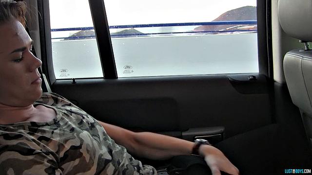 Justin Masturbates In the Back Seat - Justin Blaber & Casper Ellis
