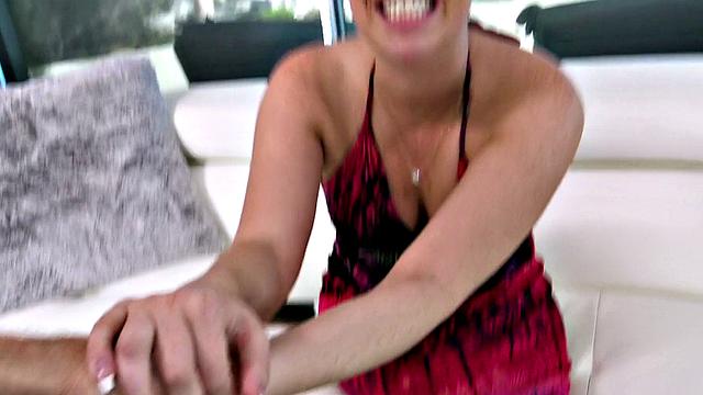 Harley Jade gets her tight ass drilled in doggystyle while giving a handjob in reverse cowgirl