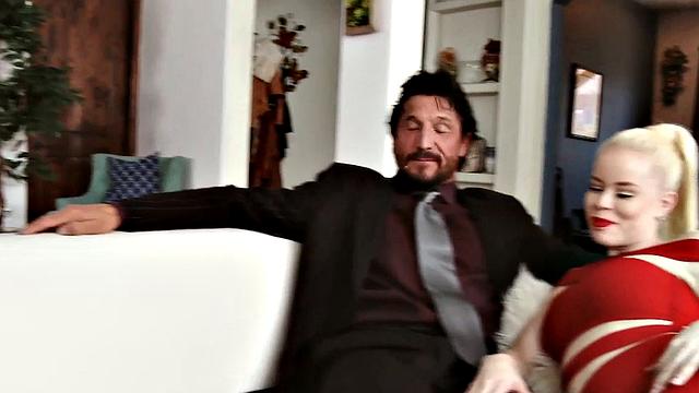 Hot blonde Subil Arch fucks in front of husband