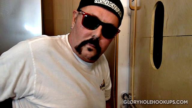 Black Man Receives Gloryhole Blowjob
