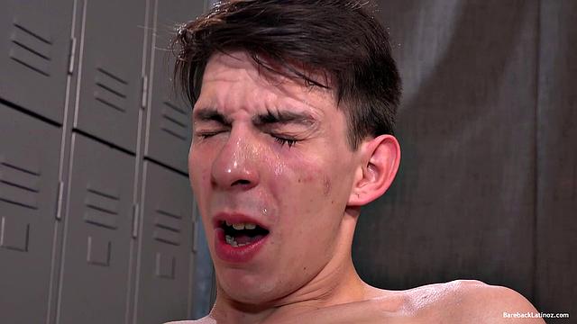 These horny Latin boys make out on a bench, before Nico gets on his knees to suck on Claude's cock. Once his top is boned up and ready for action, Nico gets on all fours for his top to slide in from behind.