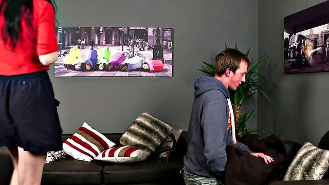 British CFNM dommes jerking subs' soapy cock