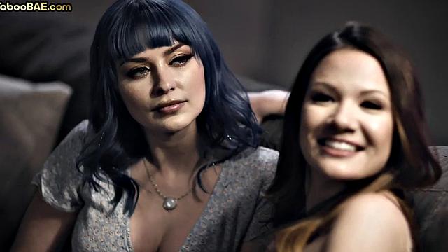 Big Lesbo MILF tribbing with GF