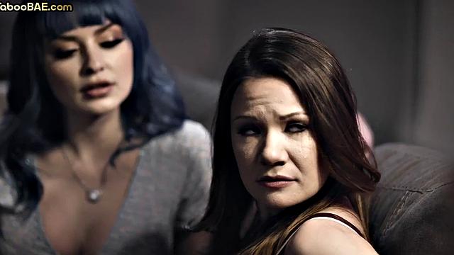 Big Lesbo MILF tribbing with GF