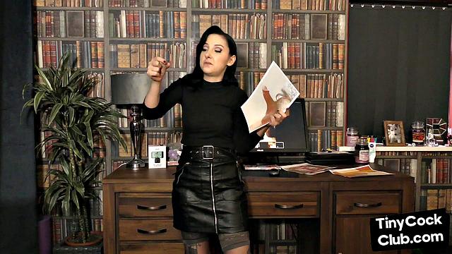 SPH solo femdom babe talks about small dicks