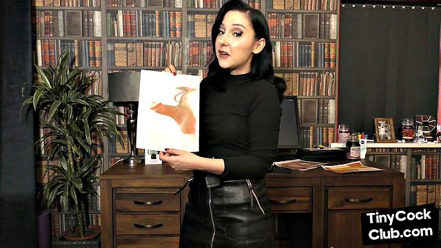 SPH solo femdom babe talks about small dicks