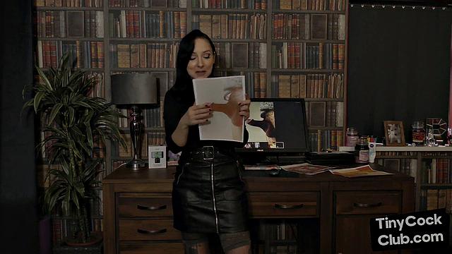 SPH solo femdom babe talks about small dicks