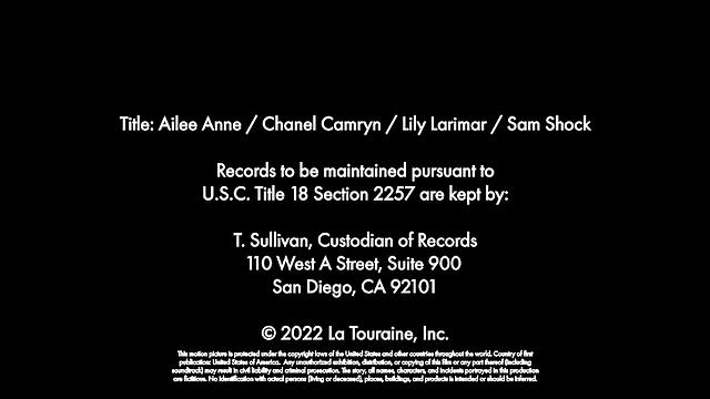 Co-Ed Ailee Anne, Chanel Camryn, and Lily Larimar heard a rumor their Professor was packing a Thundercock!