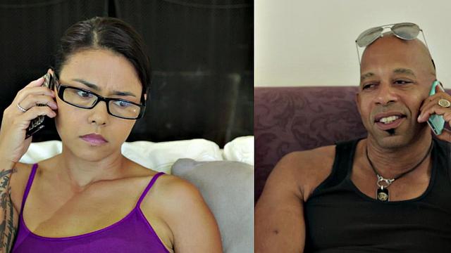 Anal nympho fucked by black dude in missionary