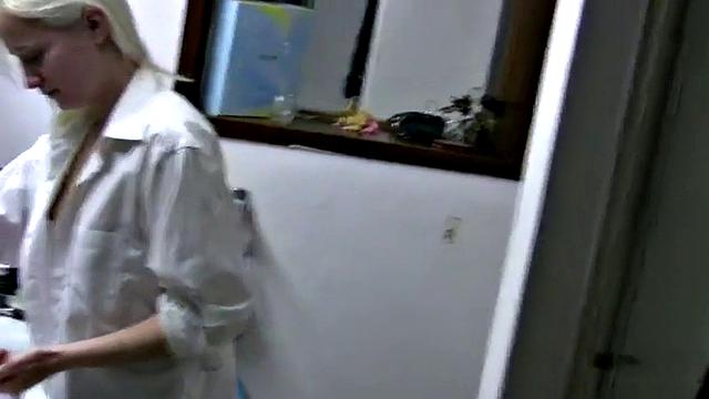 Playing with your girlfriend's nipples in close-up POV