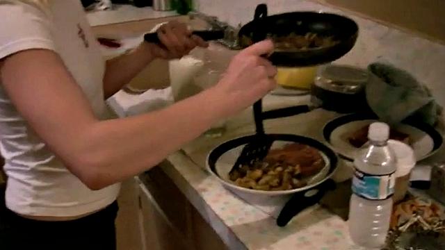 Playing with your girlfriend's nipples in close-up POV