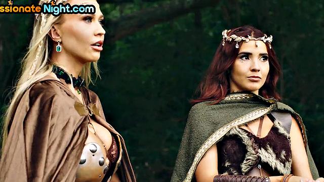 Cockhungry warrior gets by knight in her pussy