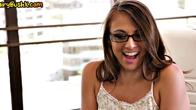 Hairy secretary got analbanged in office before riding