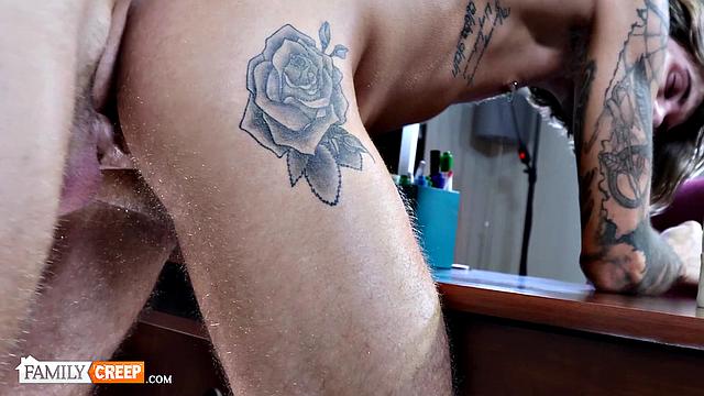 FamilyCreep - HOT AS Inked Jock Gets Pounded Hard At Job Interview