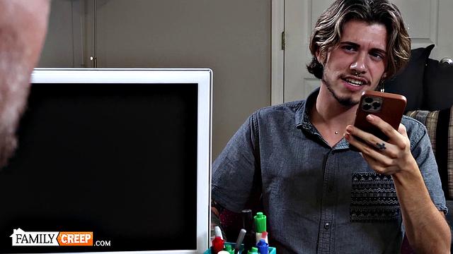 FamilyCreep - HOT AS Inked Jock Gets Pounded Hard At Job Interview