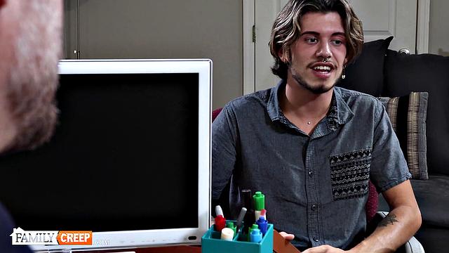 FamilyCreep - HOT AS Inked Jock Gets Pounded Hard At Job Interview