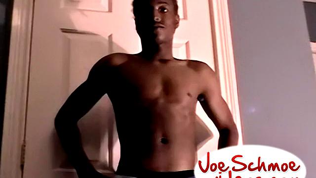 Anxious Black Twink Receives Blowjob - eDe