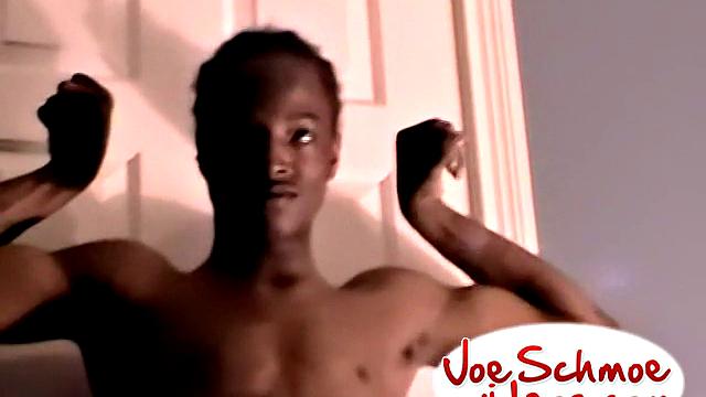 Anxious Black Twink Receives Blowjob - eDe