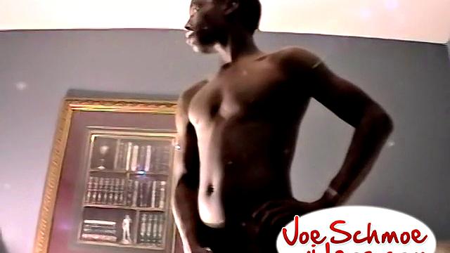 Anxious Black Twink Receives Blowjob - eDe