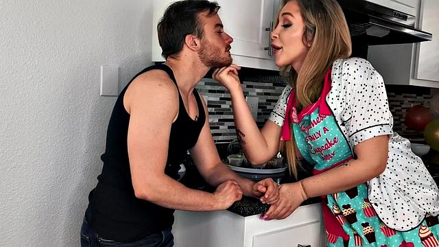 Trans beauty jerking while being licked in erotic couple