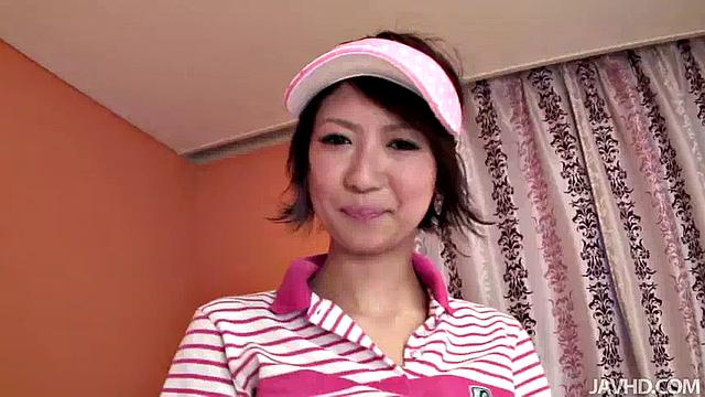 After a day on the tennis courts, Miriya comes home to masturbate her pussy