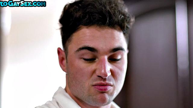 Athletic stud fucks for the 1st time till cum in mouth