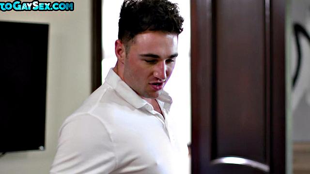 Athletic stud fucks for the 1st time till cum in mouth