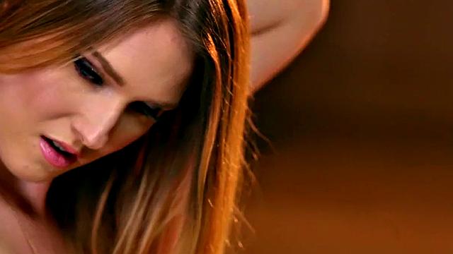 Kinky Brown-haired Shower Babe in High Heels Masturbates Close-Up