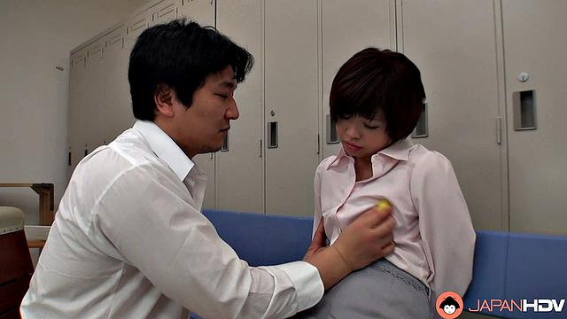 Kaho Miyazaki is a hot teacher who loves to her older students