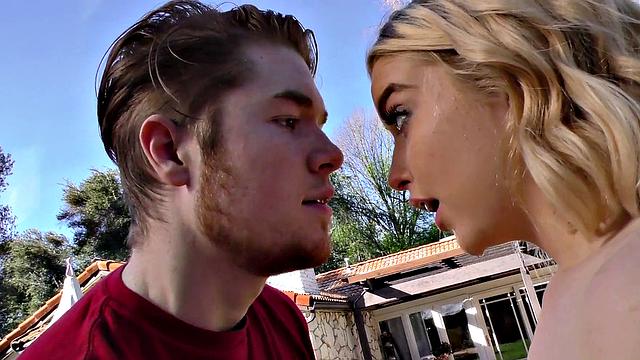 CuckoldSessions - Hot Petite Blonde Loves Getting Spitroasted In Front Of Her Cuck Boyfriend