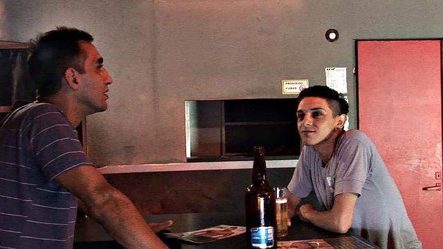 Before the bar opens, daddy Ali has young Dario hanging out with him and wants a piece of that boy's ass. Dario likes older men and is a push over; the horny man soon has his big uncut dick in the boy's face.