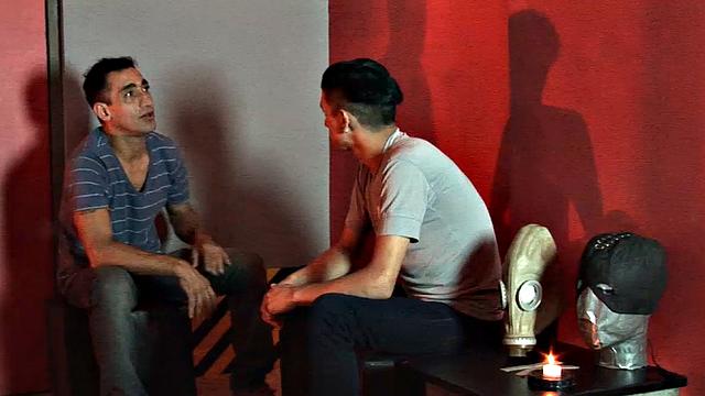 Before the bar opens, daddy Ali has young Dario hanging out with him and wants a piece of that boy's ass. Dario likes older men and is a push over; the horny man soon has his big uncut dick in the boy's face.