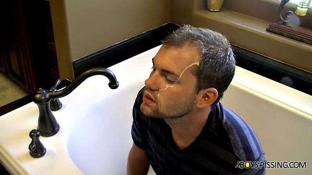 Piss Loving Preston Takes 4 Cocks! Parts 1 &amp;amp;amp;2!