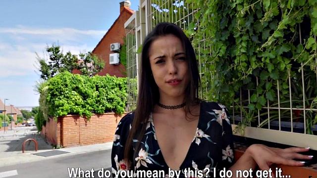 Seduced Latina rides in reverse during outdoor POV duo