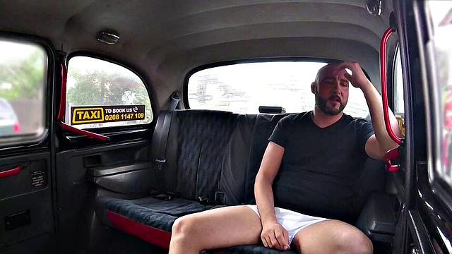 Busty blonde pays fare with cock