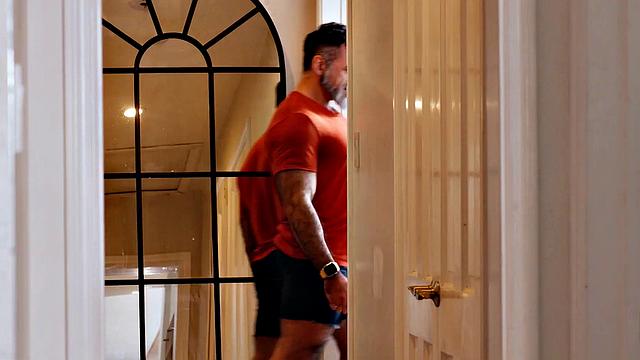 HETEROFLEXIBLE - Hairy Muscle DILF Assfucks His Stepson & Coworker After Getting Sucked