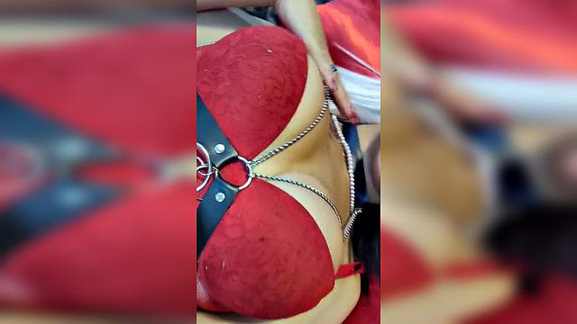 white hair big boobs glasses