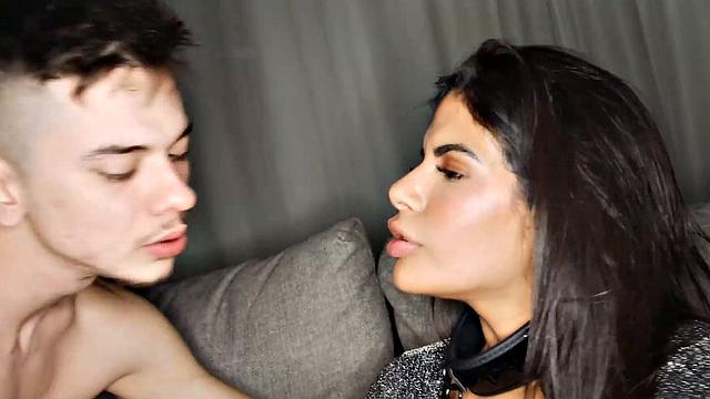 Horny black-haired Sheila Ortega gives in to Tommy Cabrio's hard cock, ramming her thirsty puss with raw fervor - warm Latina enjoys dirty and messy sex!