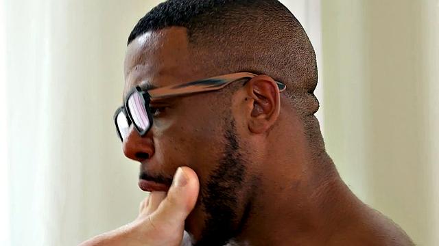 Office stud fistfucked and feet licked by Nubian