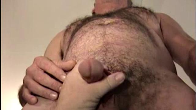 This 6'2", 230 lb. burly bear of a man works as a maintenance technician for a local recovery center, where I meet a lot of the guys you see here. I was surprised when this employee of the place called me from one of my cards.