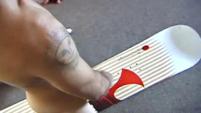 Snowboarder Jock Jerks Off