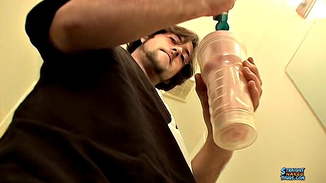 A Straight Boy Shoots 2 Cum Loads Using A Sex Toy - TrikinMatt