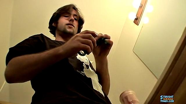 A Straight Boy Shoots 2 Cum Loads Using A Sex Toy - TrikinMatt