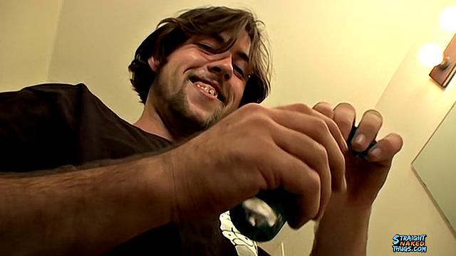A Straight Boy Shoots 2 Cum Loads Using A Sex Toy - TrikinMatt