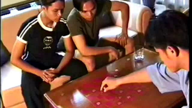 Asian twinks giving head while breeding in trio for jizz