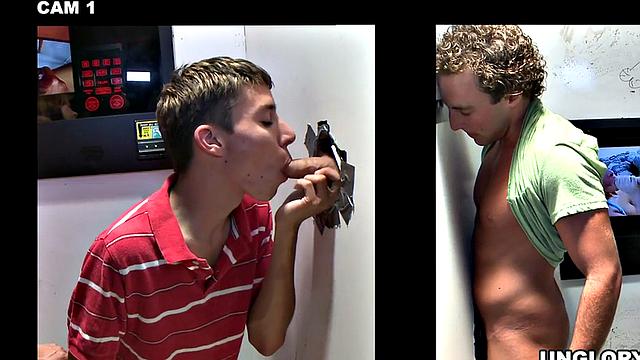 Naive straight guy ends in gay gloryhole